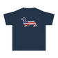 YOUTH Dachshund Tee - American Flag  Doxie