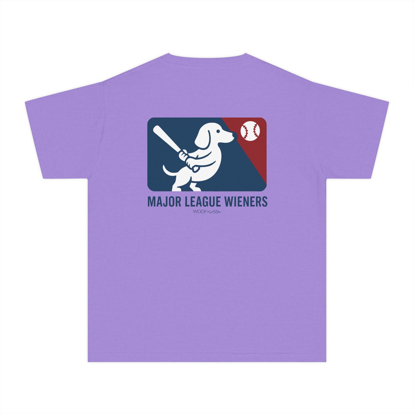 YOUTH Dachshund Tee - major league wieners baseball