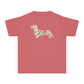 YOUTH Dachshund Tee - Flower Fields Doxie