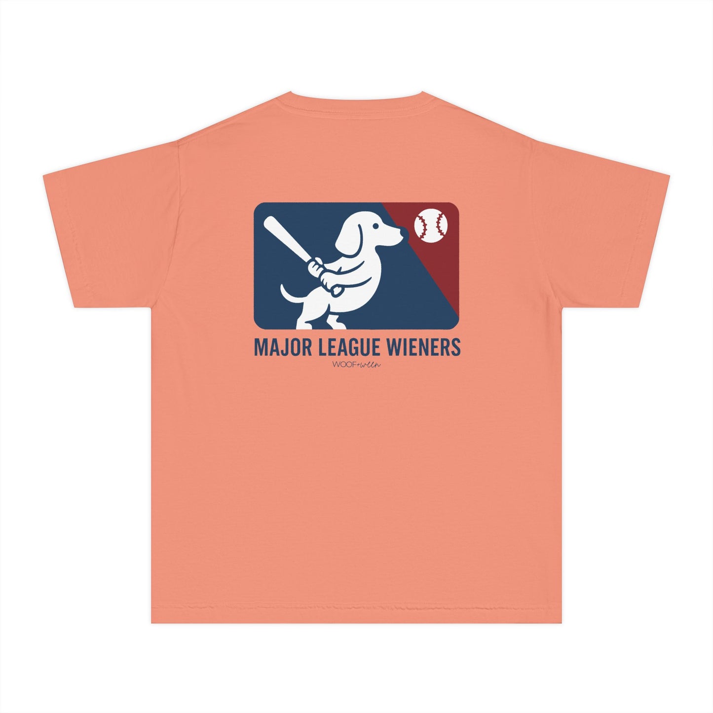YOUTH Dachshund Tee - major league wieners baseball