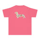 YOUTH Dachshund Tee - Flower Fields Doxie