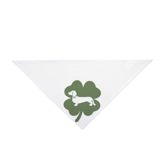 Dachshund Bandana - St Patricks Day LONG HAIR DOXIE