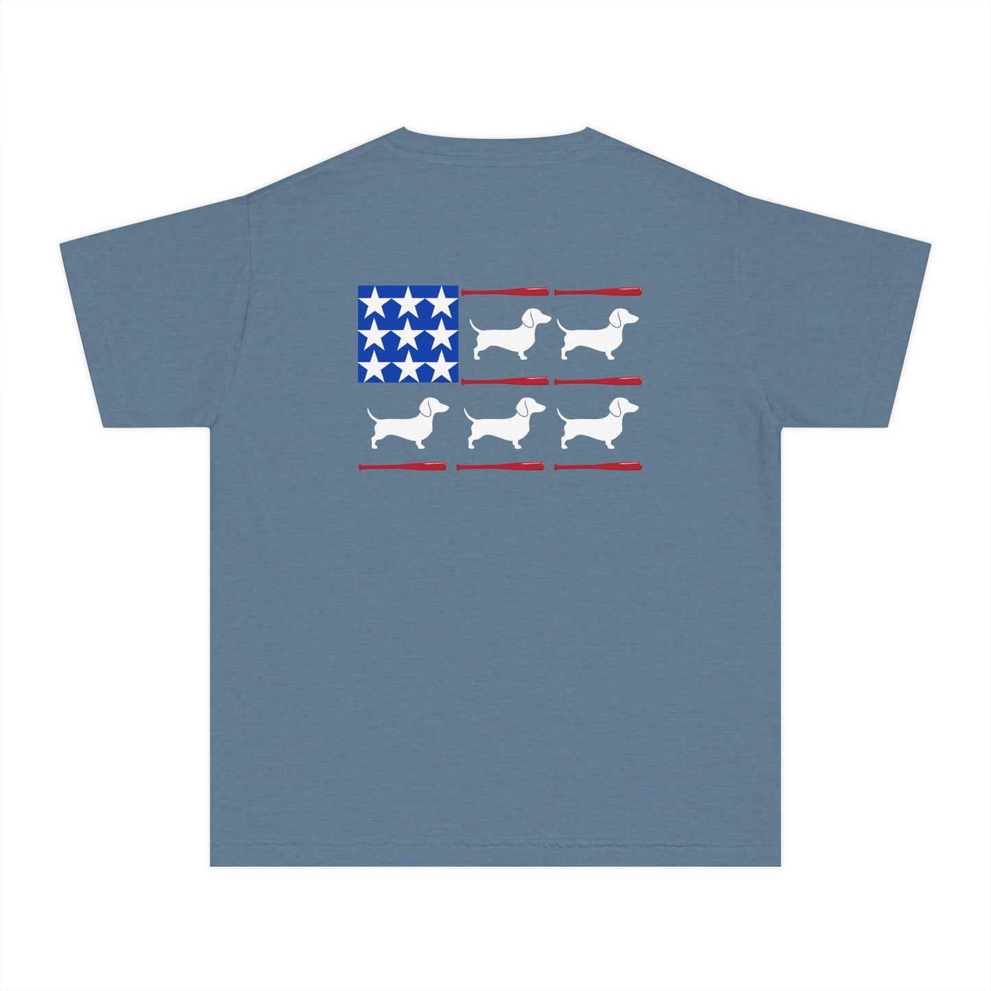 YOUTH Dachshund Tee - USA major league wieners baseball