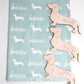 Dachshund Baby Swaddle Blanket - Dachshunds Custom Name