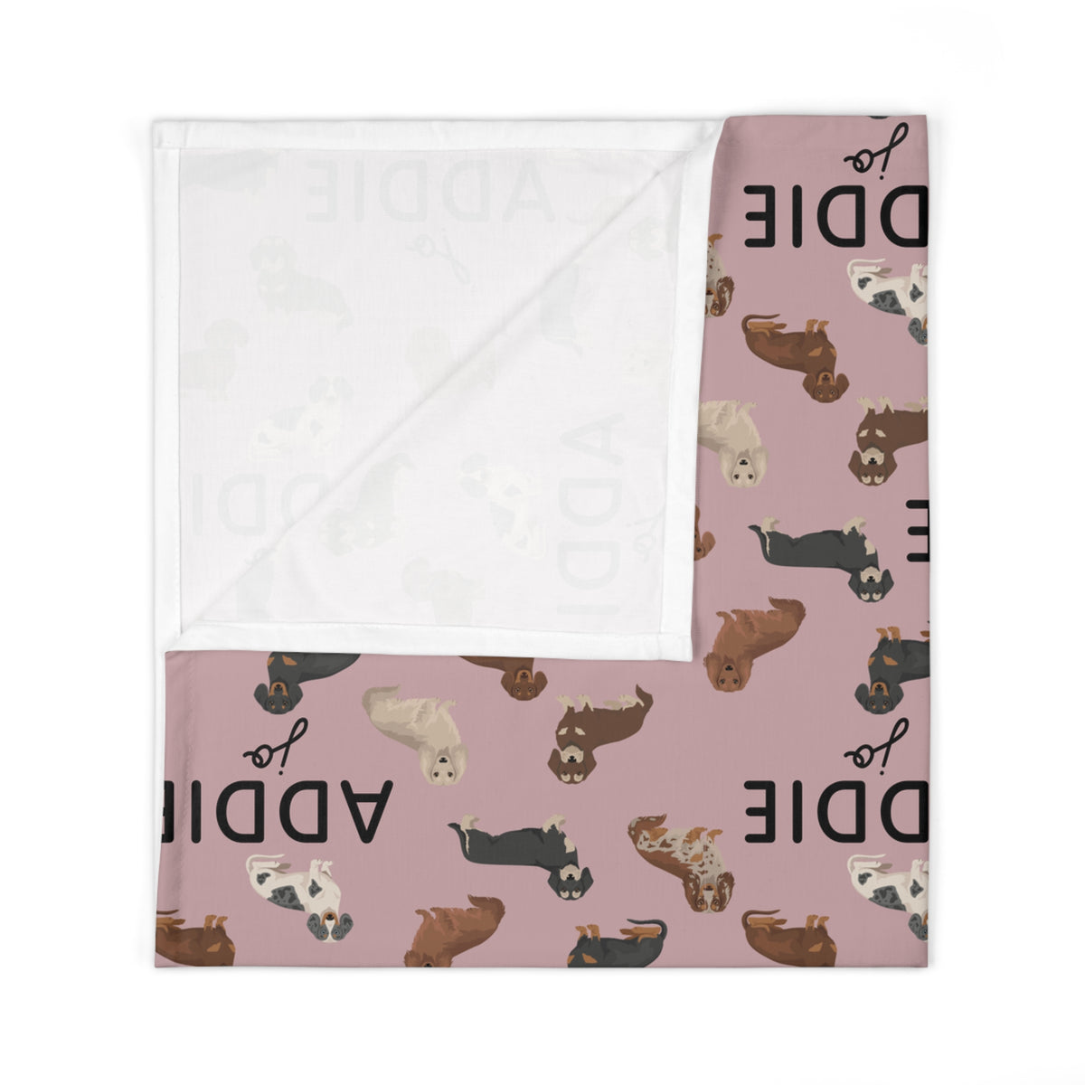 Dachshund Baby Swaddle Blanket - Dachshunds Custom Name