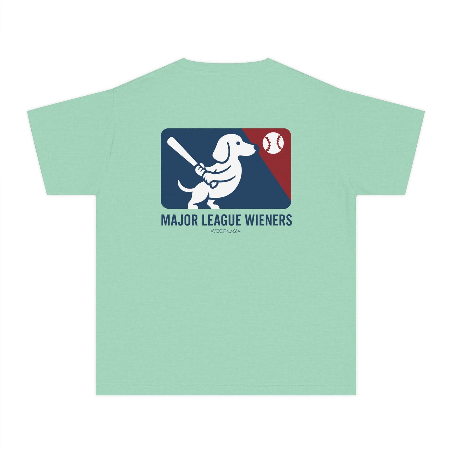 YOUTH Dachshund Tee - major league wieners baseball