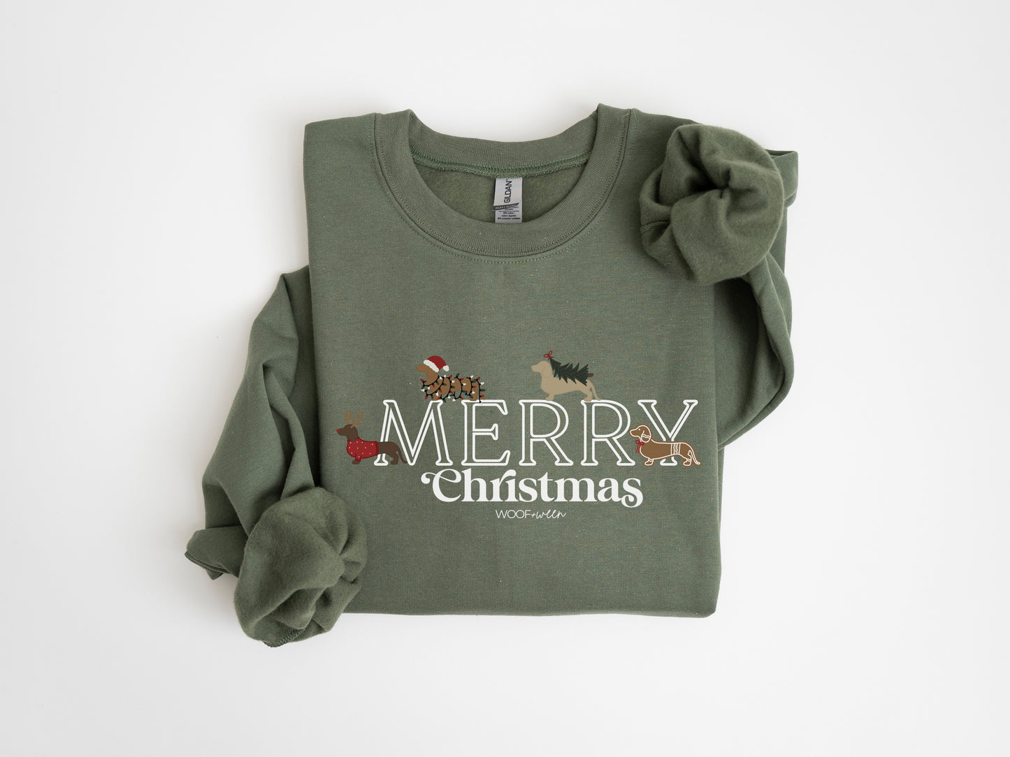 Dachshund Tshirt - DACHSHUND MERRY CHRISTMAS