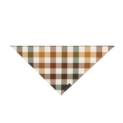 Dog Bandana - fall plaid