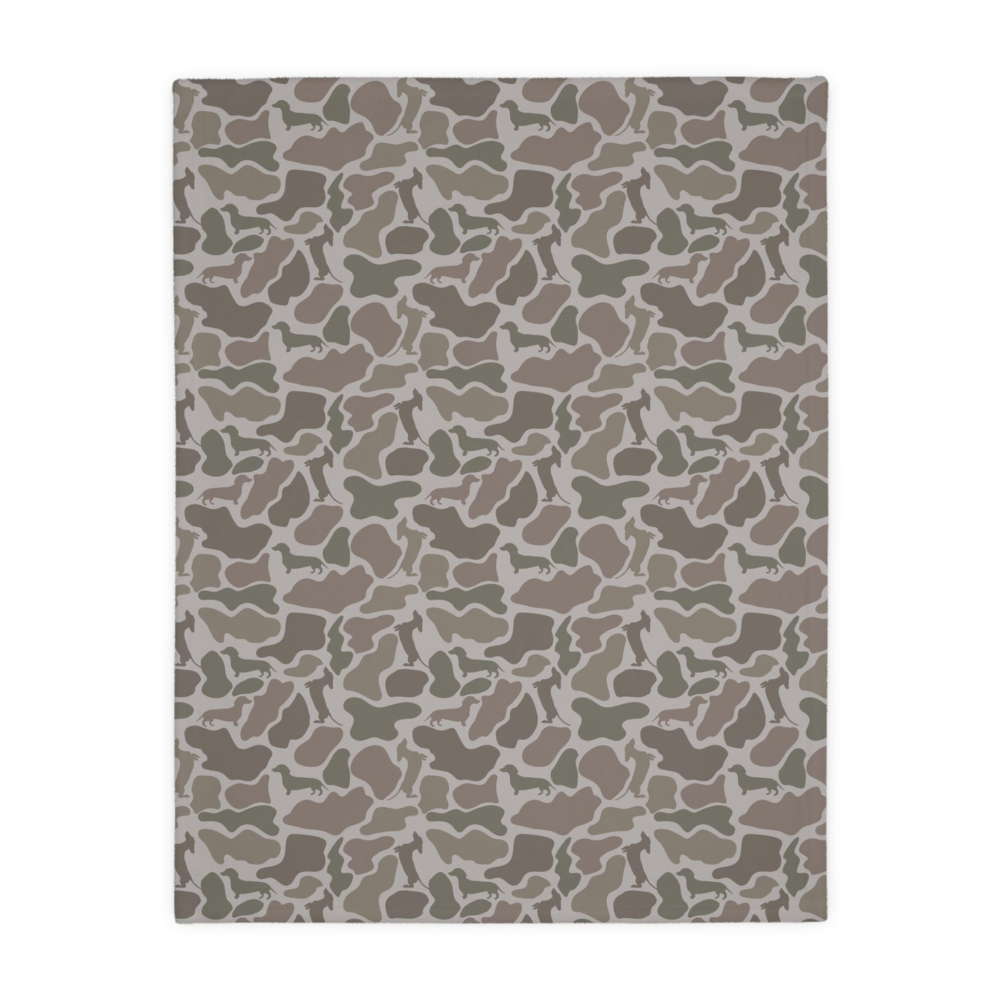 Baby/Pet Blanket - Two-Sided Duck Camo Doxie