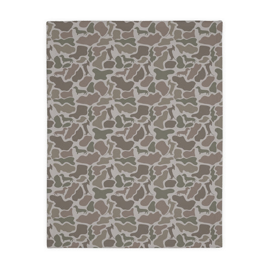 Baby/Pet Blanket - Two-Sided Duck Camo Doxie
