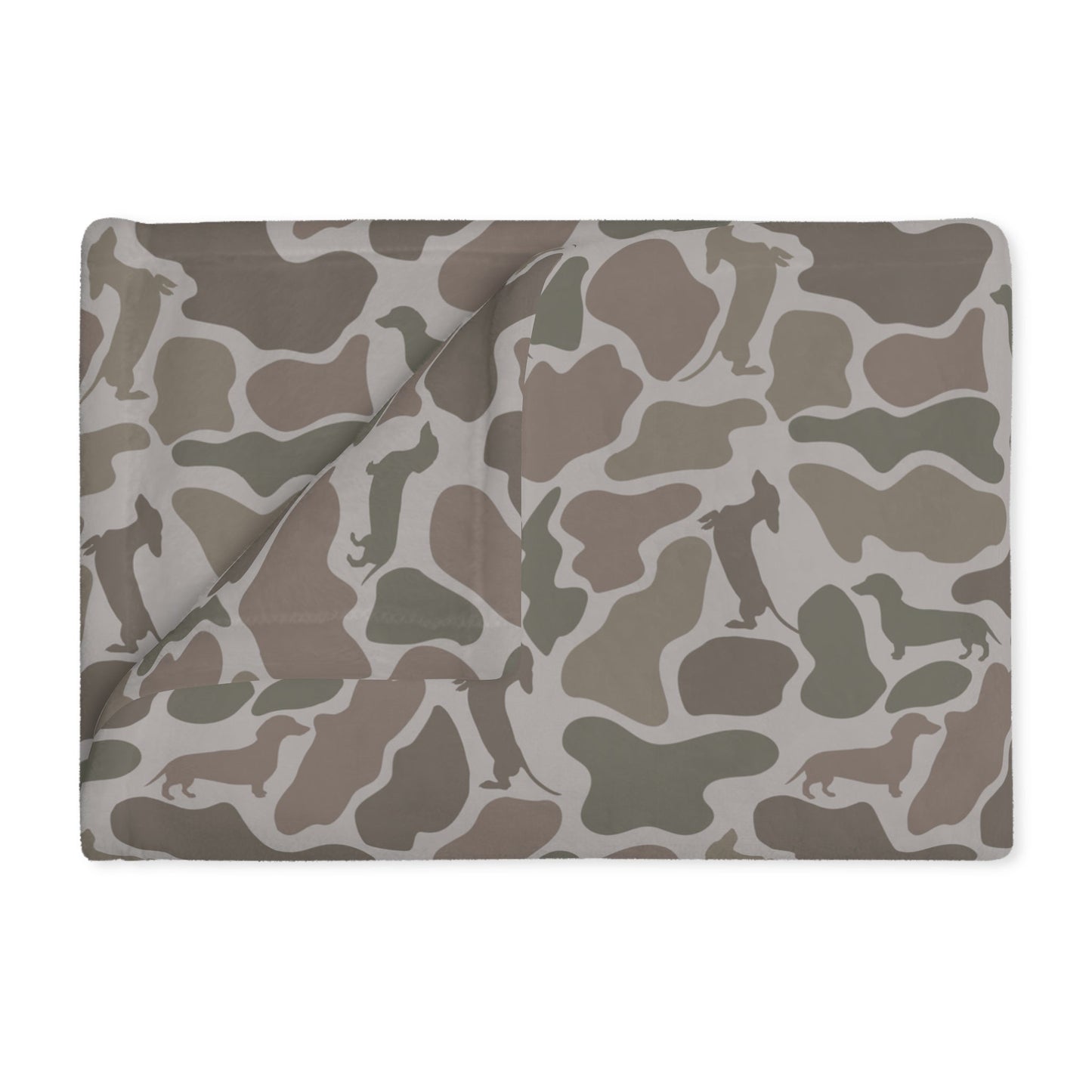 Baby/Pet Blanket - Two-Sided Duck Camo Doxie