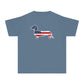 YOUTH Dachshund Tee - American Flag  Doxie