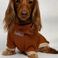 Dachshund Sweater - Rust Quilted Turtleneck Sweater