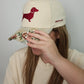 Dachshund Hat - Vintage Floral Doxie