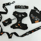 Halloweenie Doxies dachshund waste bag holder close up embroidered doxie detail