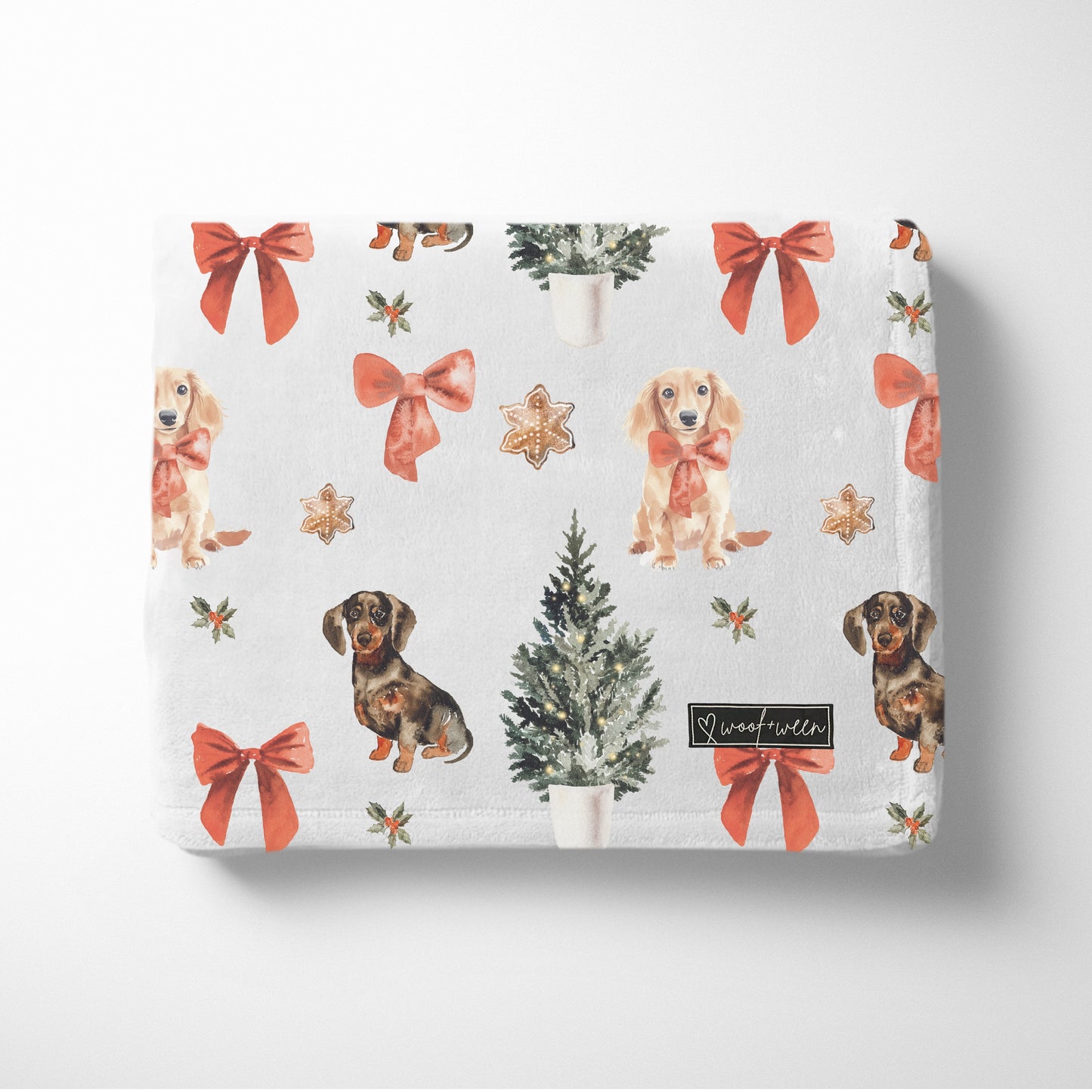 Blanket - VINTAGE DACHSHUND CHRISTMAS