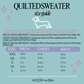 Dachshund Sweater - Chocolate Brown Quilted Turtleneck Sweater