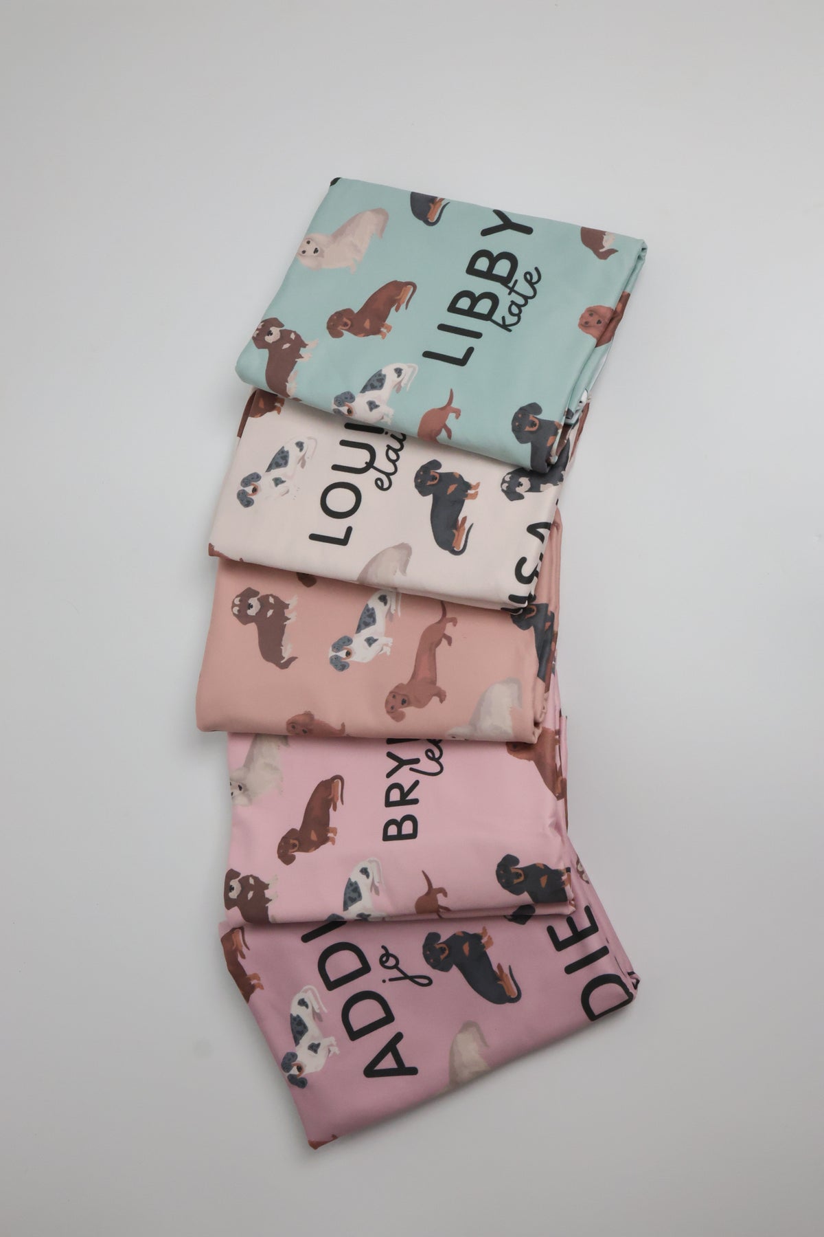 Dachshund Baby Swaddle Blanket - Dachshunds Custom Name