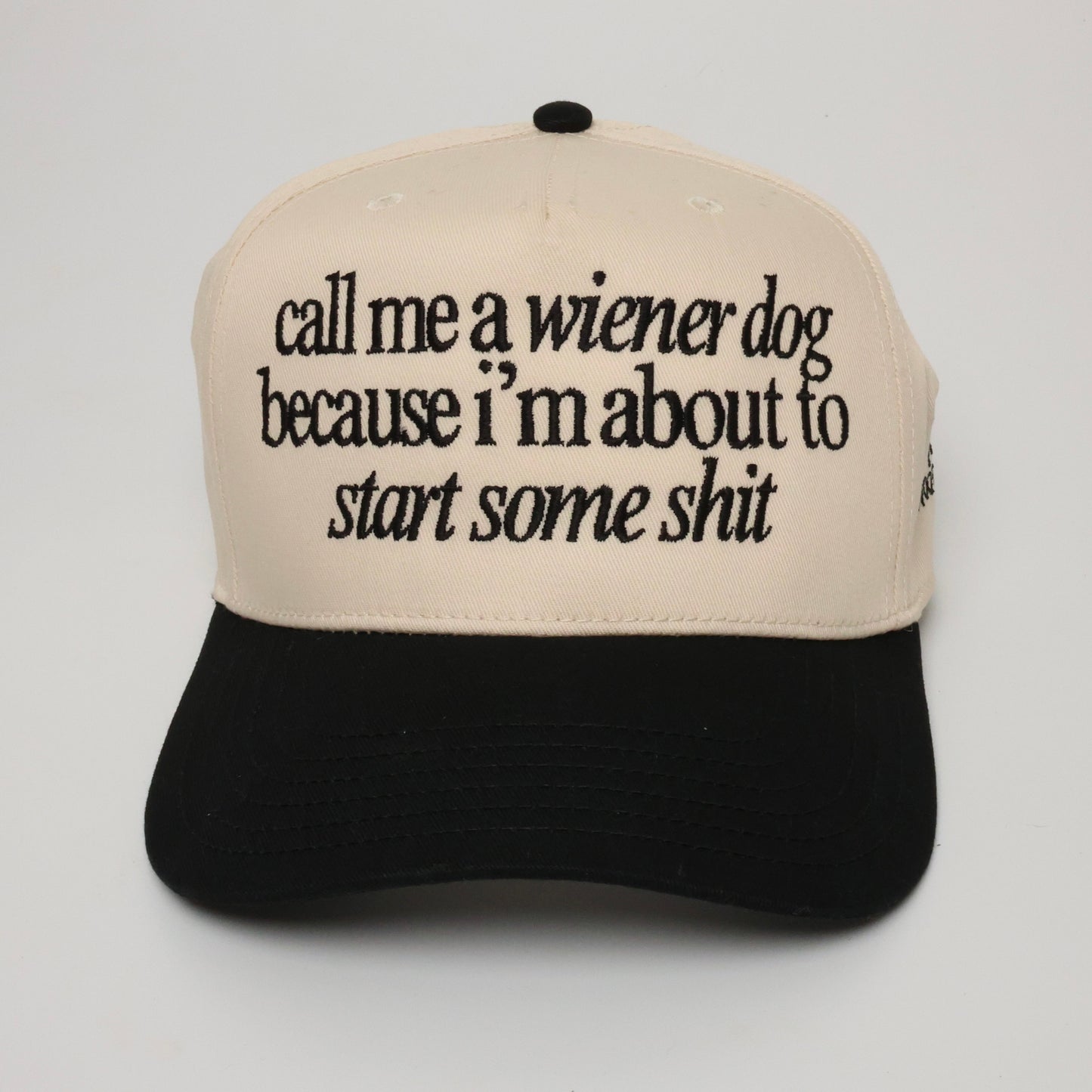 Dachshund Hat- Call me a wiener dog because i'm about to start some sh*t
