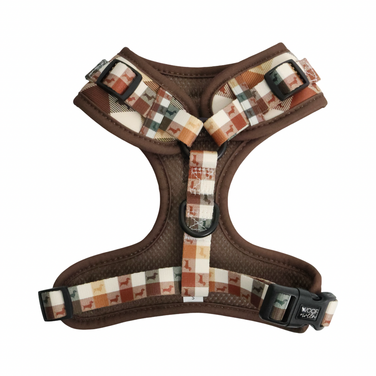 Adjustable Dachshund Harness - DOXIE PLAID