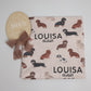 Dachshund Baby Swaddle Blanket - Dachshunds Custom Name