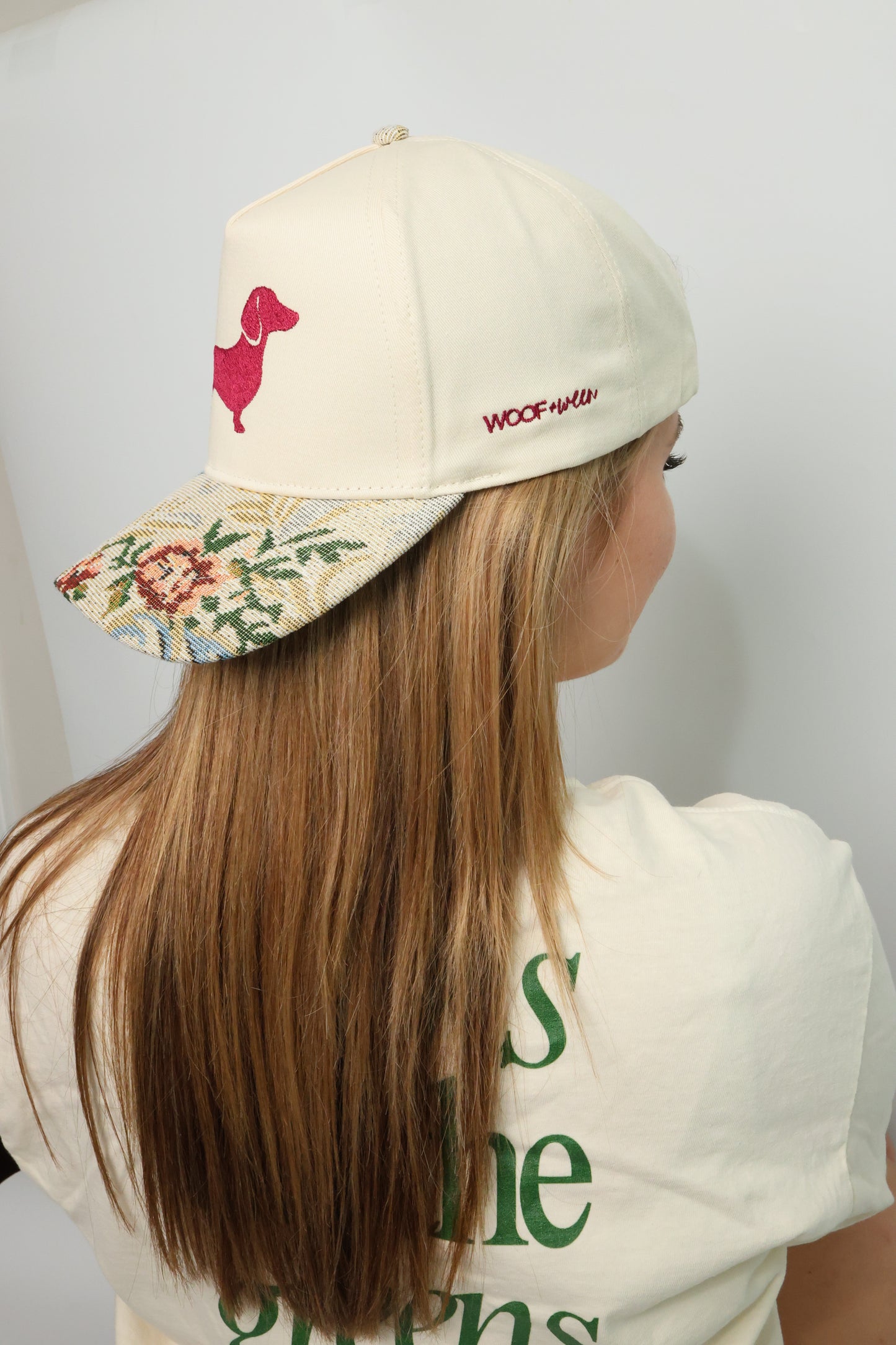 Dachshund Hat - Vintage Floral Doxie