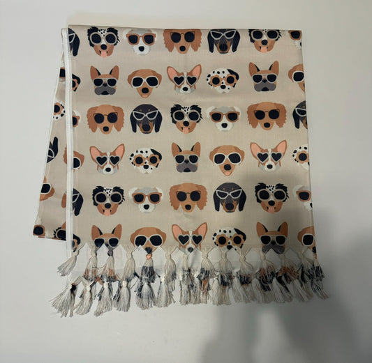 SAMPLE SALE - towel - pups in sunnies