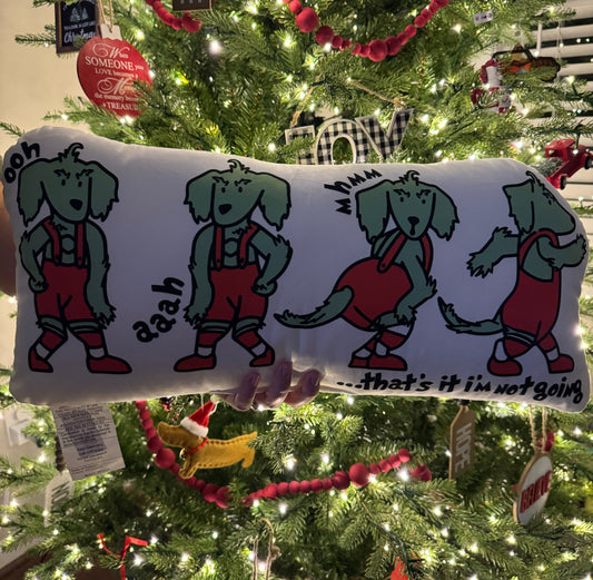 SAMPLE SALE - Grinch Doxie Pillow