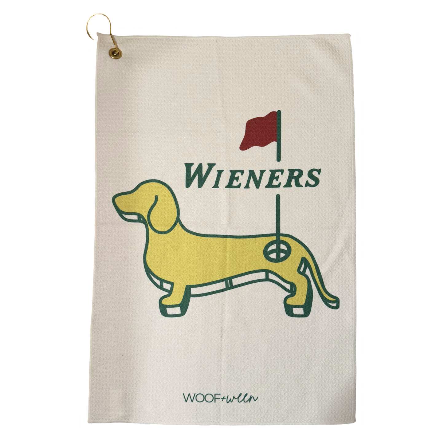 Dachshund Golf Towel - Weens on the Greens (Waffle)