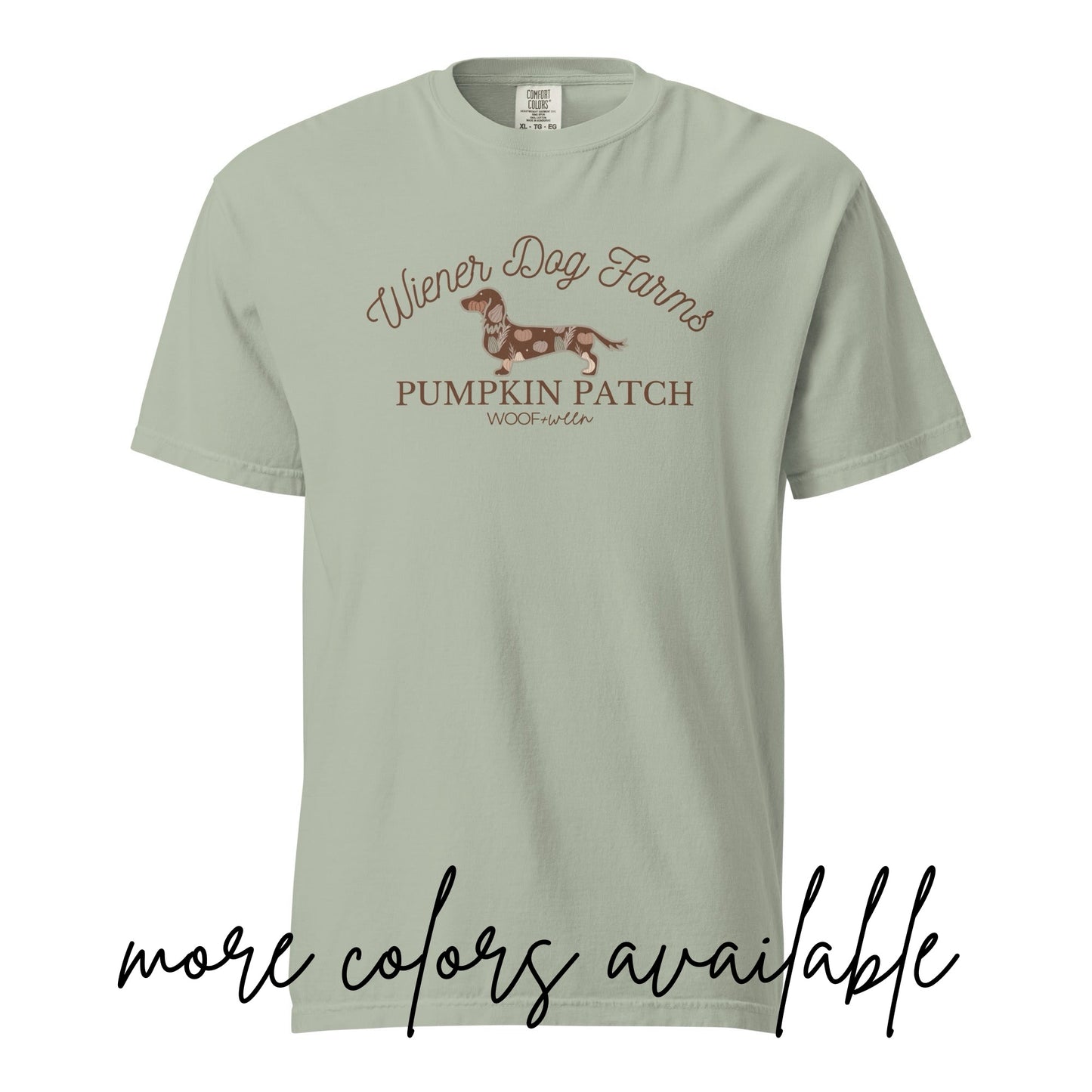 Comfort Colors Tee - WEENIE DOG FARMS (long hair)