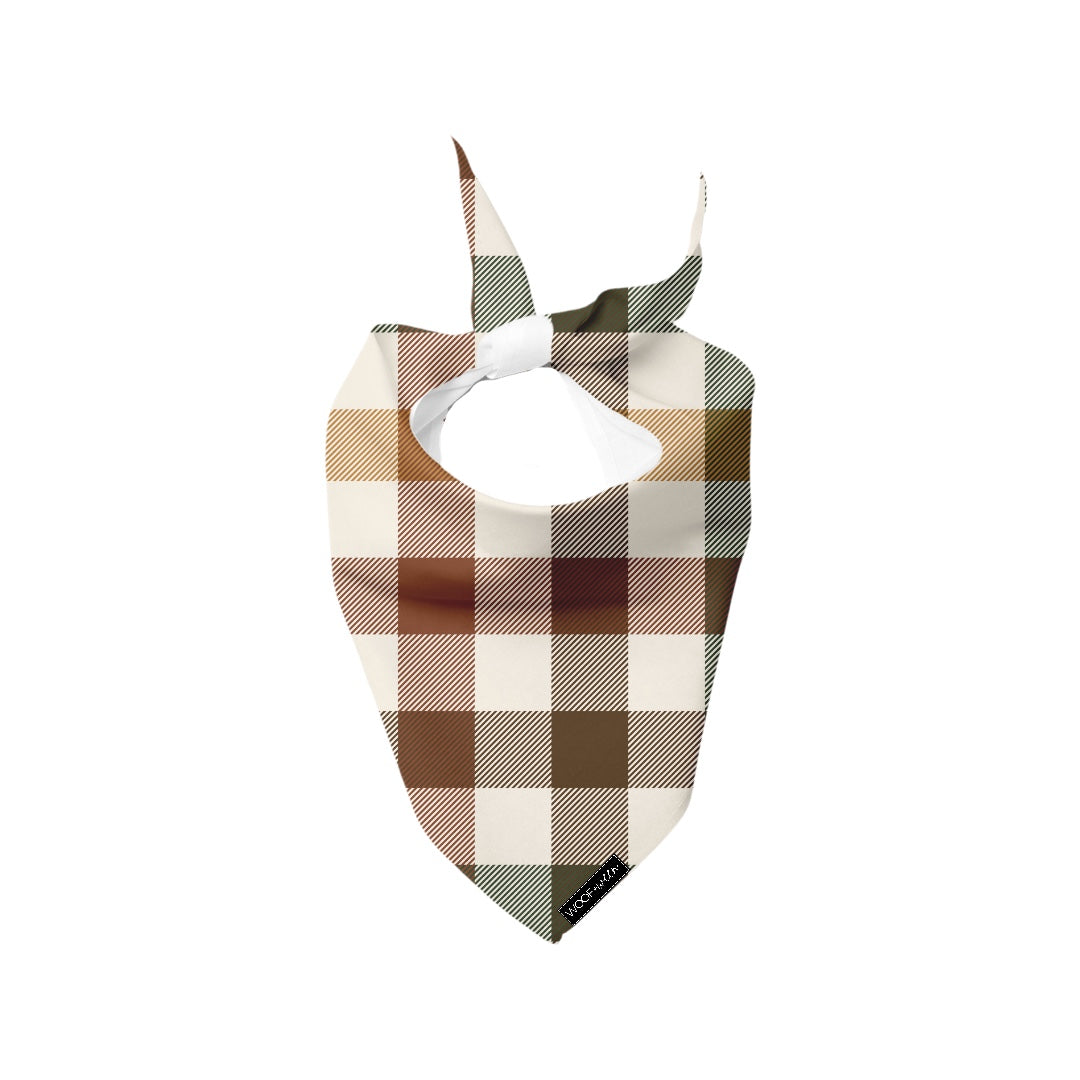 Dog Bandana - fall plaid