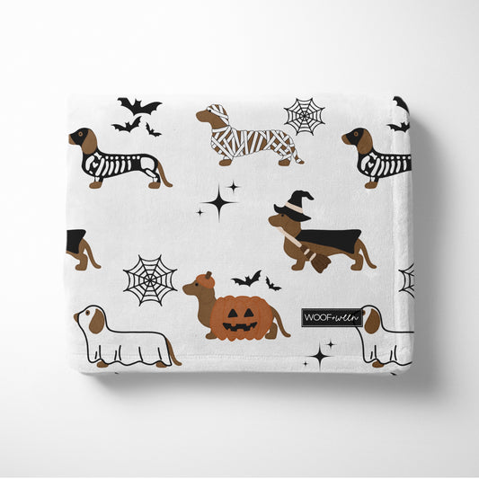 Dachshund Blanket - DACHSHUND HALLOWEENIE COSTUMES