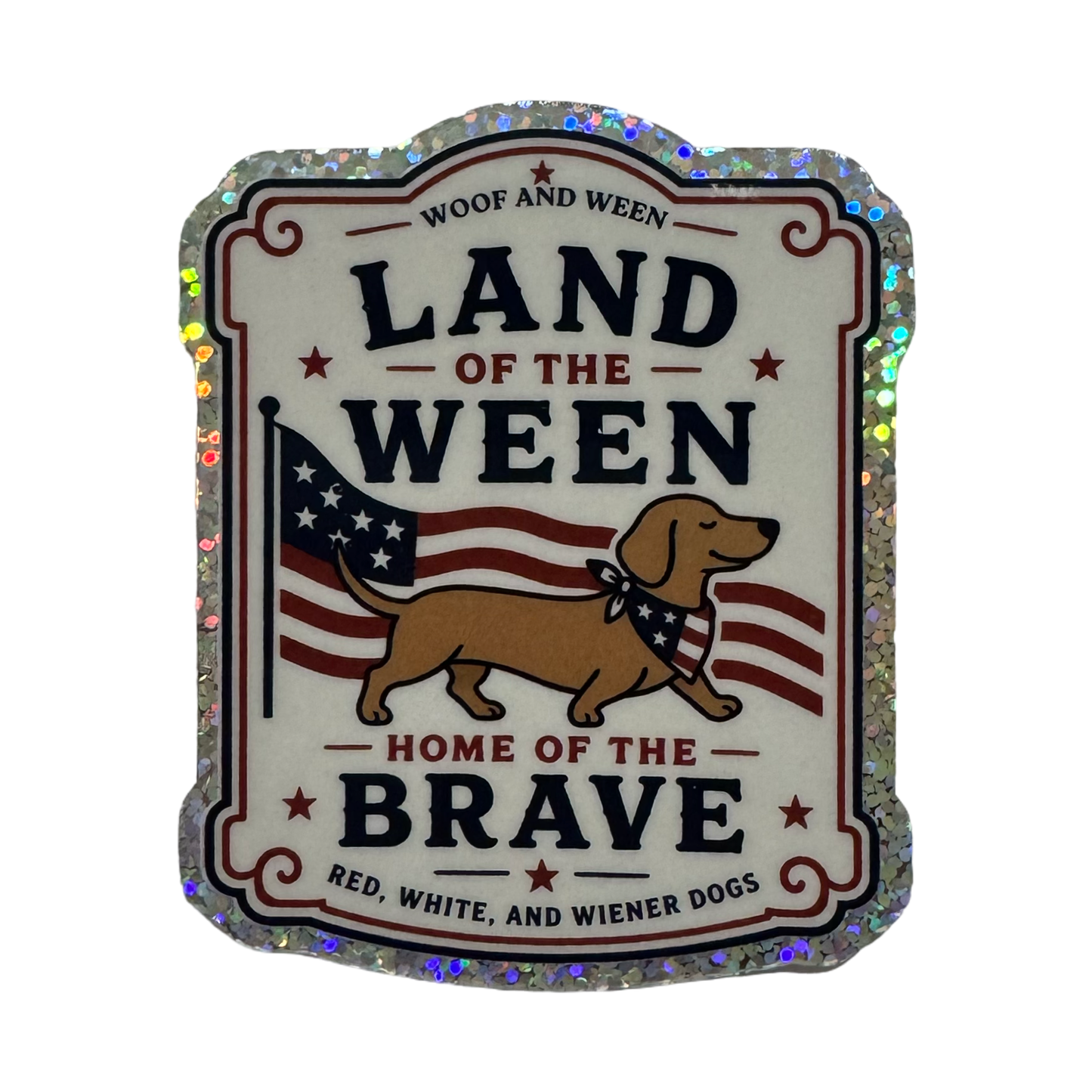 Dachshund Sticker - Land of the Ween USA