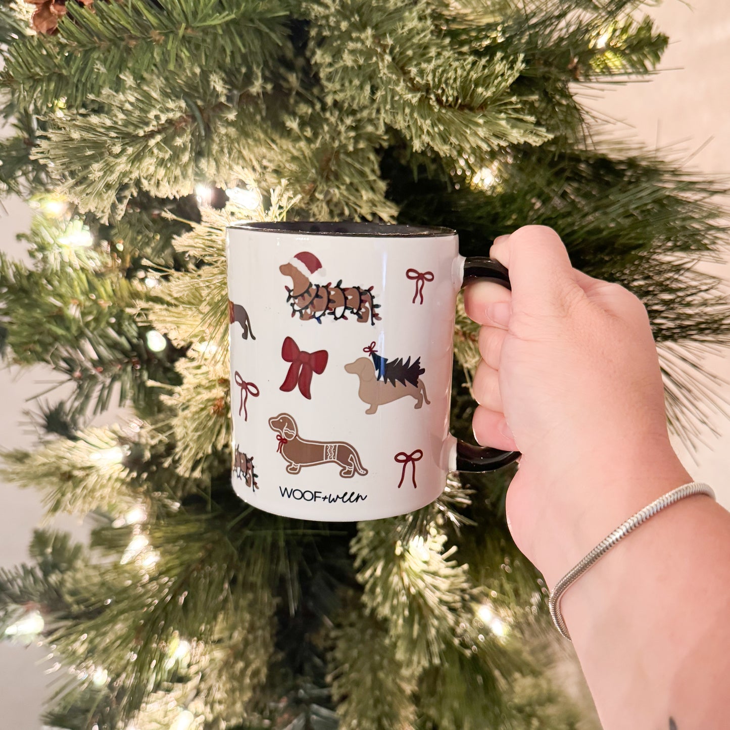 Dachshund Mug - DACHSHUND CHRISTMAS COQUETTE