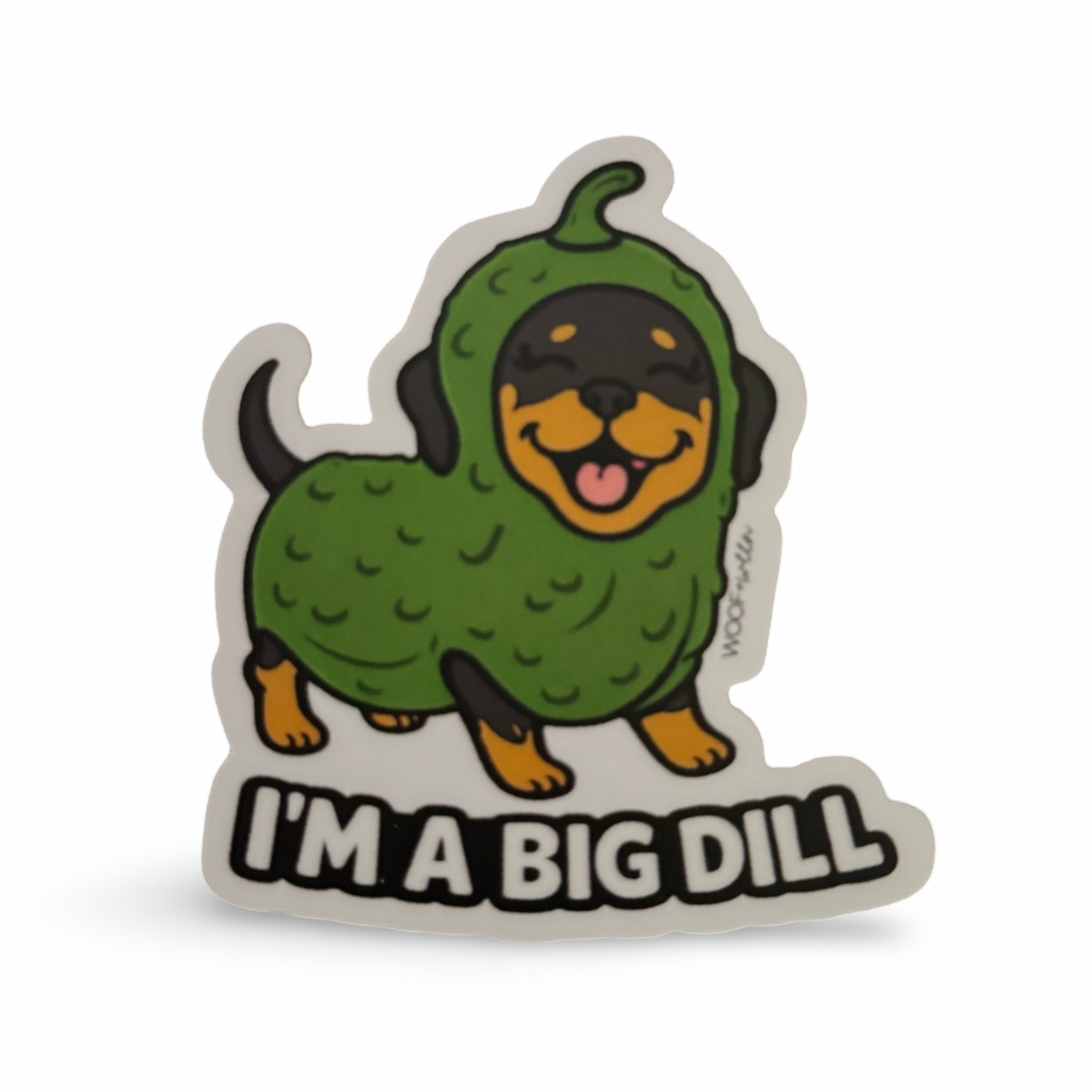 Dachshund Sticker - Doxie Pickle I’m a Big Dill