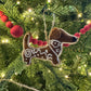 Dachshund gingerbread Christmas ornament