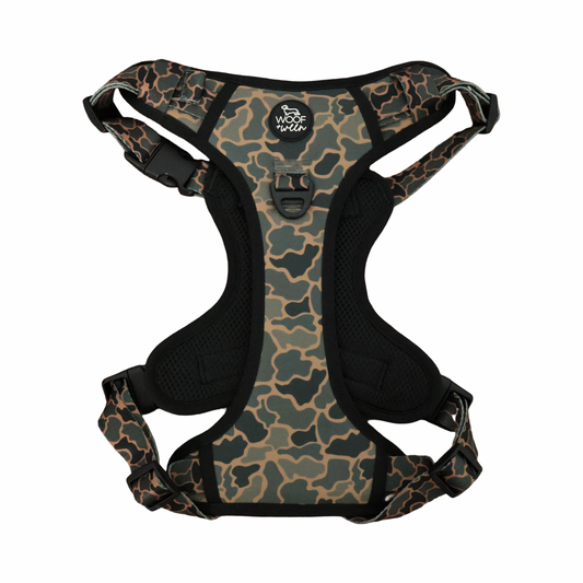 Step-In Large Dog Harness - BLACK DUCK CAMO