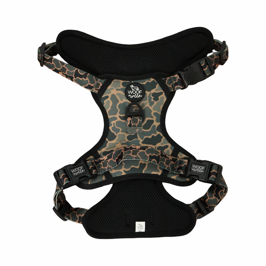 Step-In Large Dog Harness - BLACK DUCK CAMO