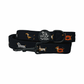 Halloweenie Doxies embroidered dachshund leash flat lay black knit spooky season