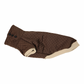 Dachshund Sweater - Chocolate Brown Quilted Turtleneck Sweater