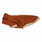 Dachshund Sweater - Rust Quilted Turtleneck Sweater