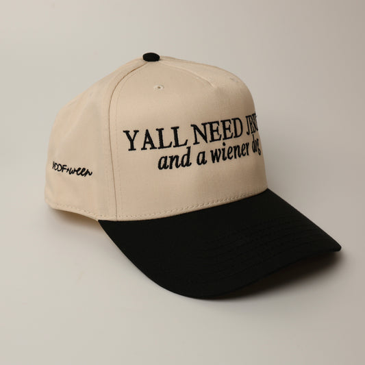 Dachshund Hat - Yall need Jesus and a wiener dog