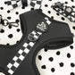 Waste Bag Holder - BLACK CHECKERED