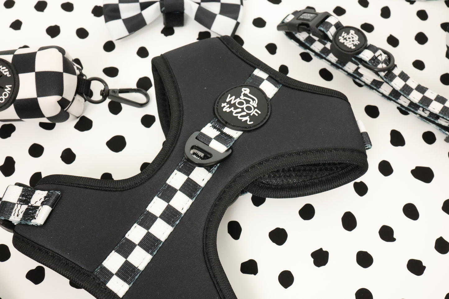 Waste Bag Holder - BLACK CHECKERED