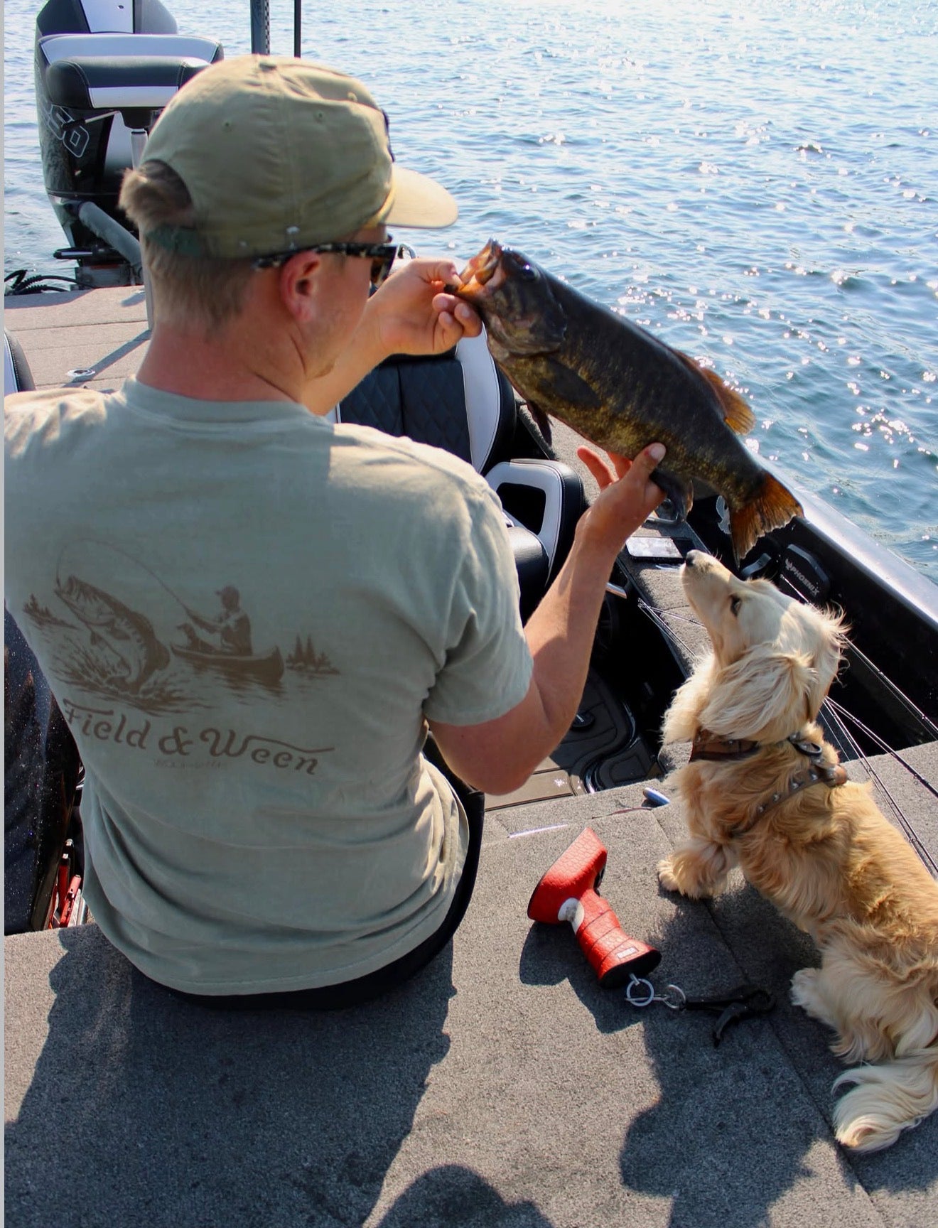 Dachshund Shirt - Field and Ween Bass Fishing