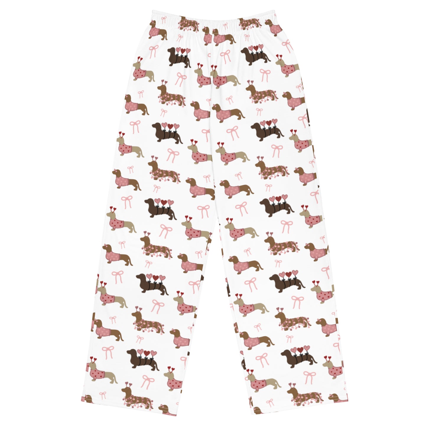 valentines dachshund pajama pants