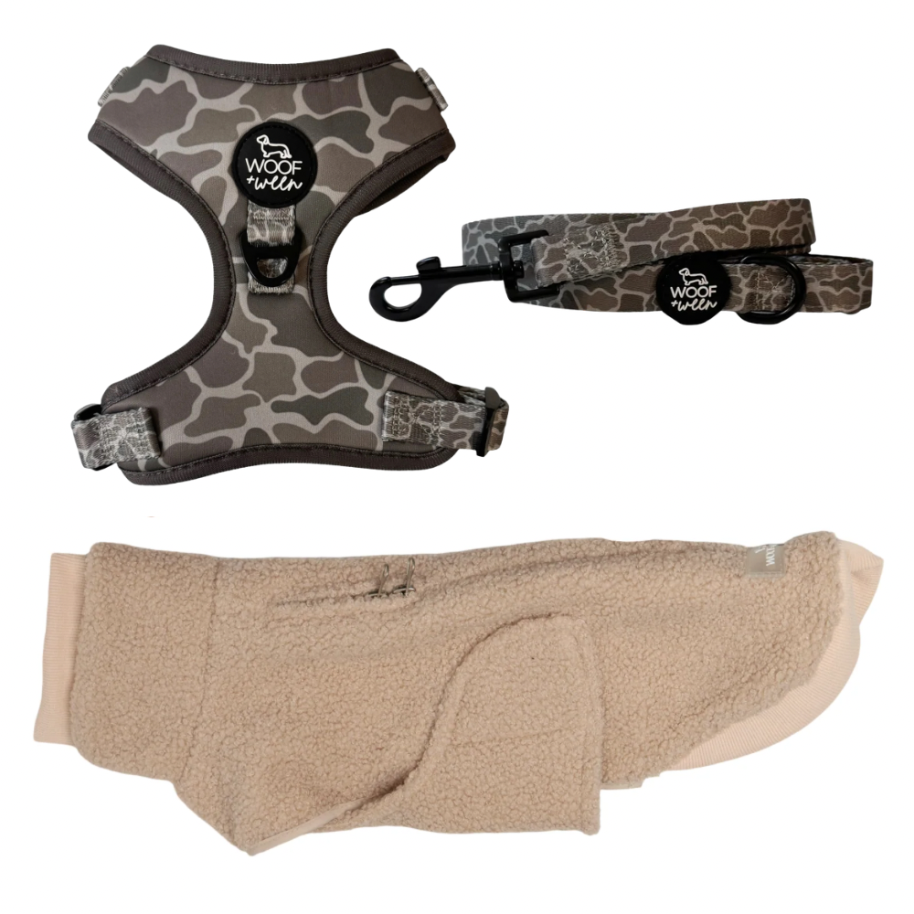 Build your own dachshund sweater bundle with a doxie sweater, harness and leash, view 12