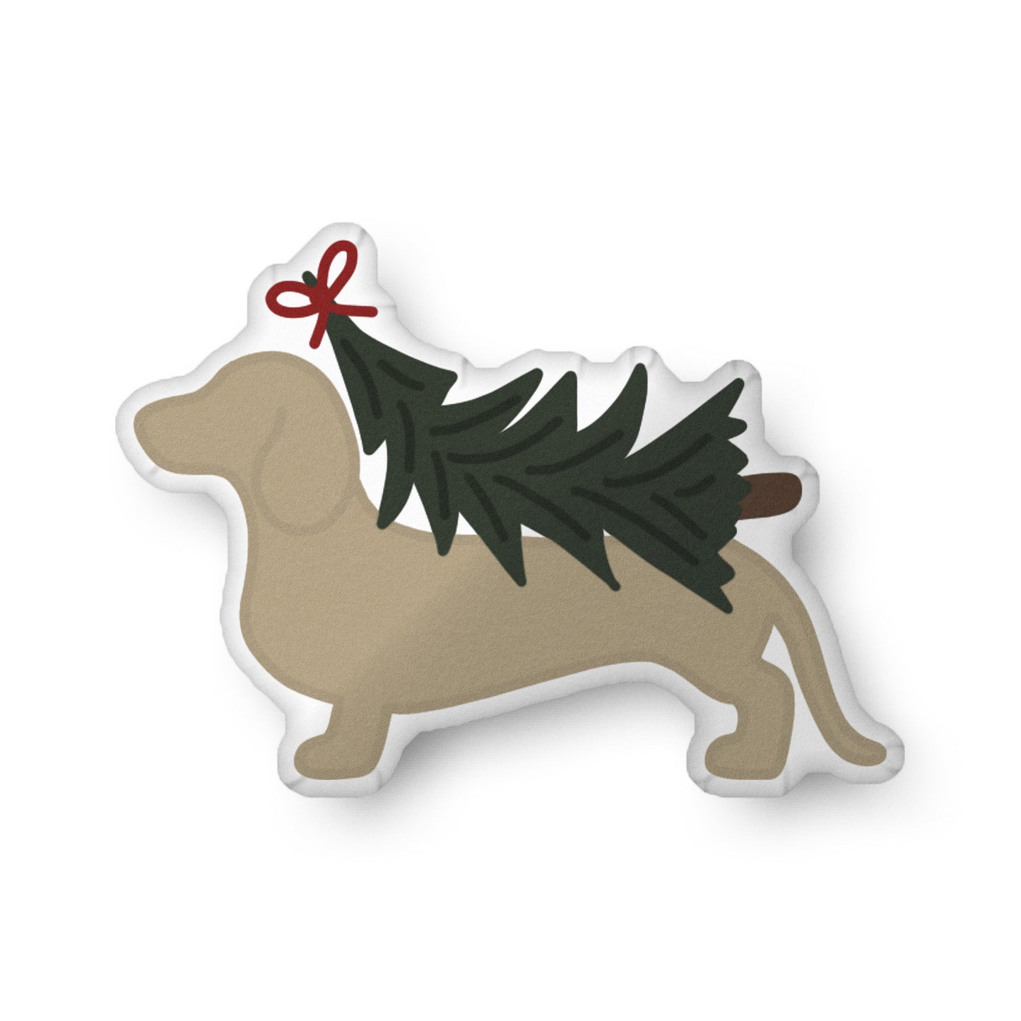 Dachshund Pillow - DACHSHUND CHRISTMAS TREE