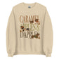 Dachshund Caramel Apples and Dapple Dachshunds crewneck sweatshirt in sand