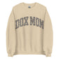 Dachshund mom duck camo sweatshirt in sand color for wiener dog lovers